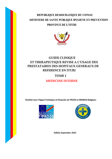 Tome 1 Protocole Médecine Interne révisé